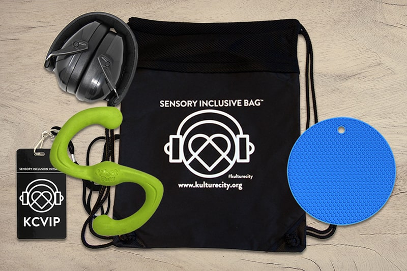 Sensory bag and included items.