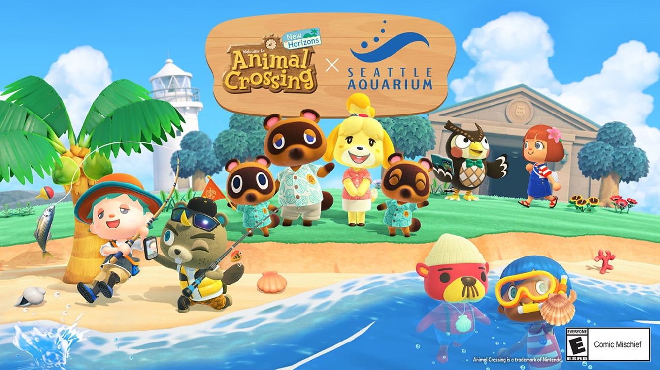 Animal Crossing: New Horizons Partnership Aquarium Aquarium Seattle Seattle - X